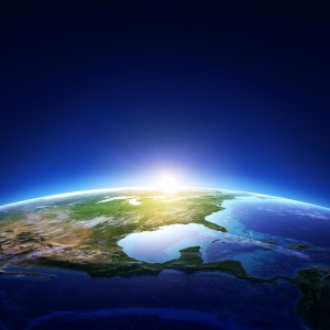 bigstock-Earth-sunrise-North-America-wi-464575751
